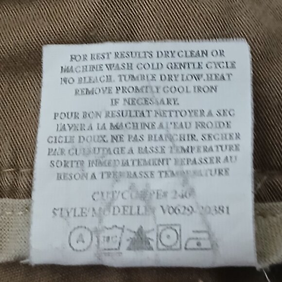 Vince Pants Size 0 Breech Jodhpur Style Khaki Tan Button Ankle Made in USA - Picture 10 of 11